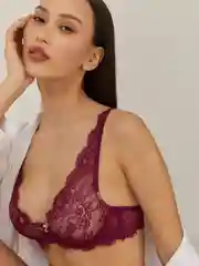Фиолетовый бюстгальтер женский классической формы, без эффекта push-up Infinity Lingerie