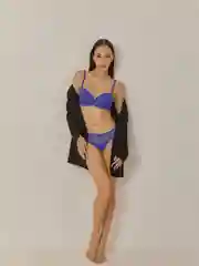 Индиго бюстгальтер женский формы на косточках, без эффекта push-up Infinity Lingerie