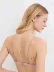 Розовый бюстгальтер-бралет женский без уплотнения Infinity Lingerie