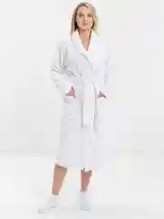Халат махровый банный, белый, унисекс