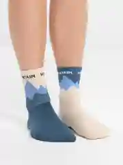 Высокие модные носки унисекс с ассиметричным принтом