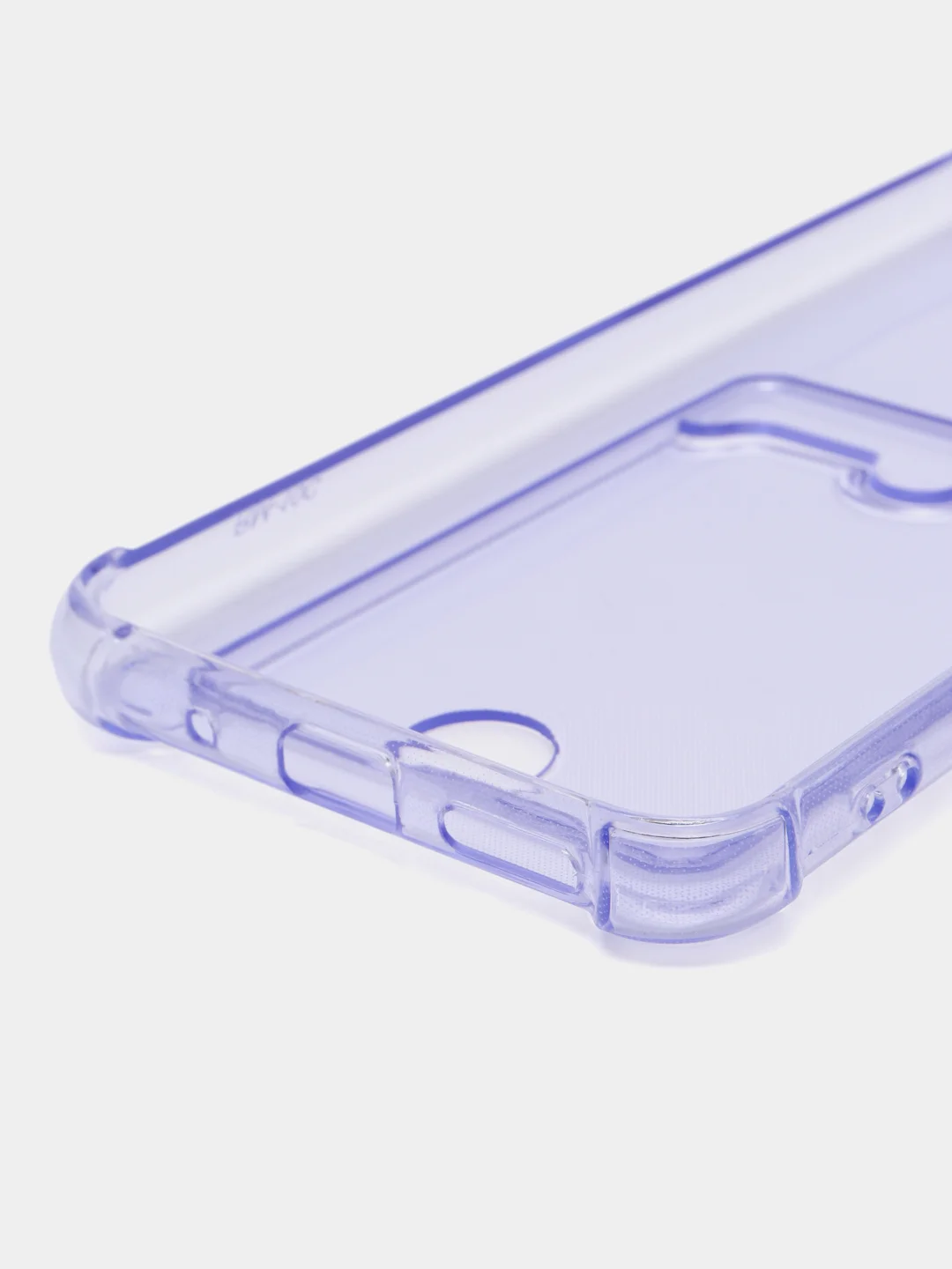 Лавандовый чехол для Xiaomi Redmi 10C / Poco C40, Сяоми Редми 10С, прозрачный, с карманом для карты