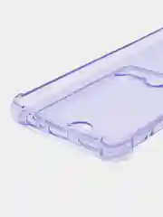 Лавандовый чехол для Huawei Honor X7a / Хуавей Хонор Х7а прозрачный, с карманом для карты