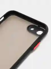Синий меланж apple iPhone 7 / 8 / SE 2020 чехол матовый с цветными кнопками