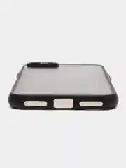 Синий меланж apple iPhone 7 / 8 / SE 2020 чехол матовый с цветными кнопками