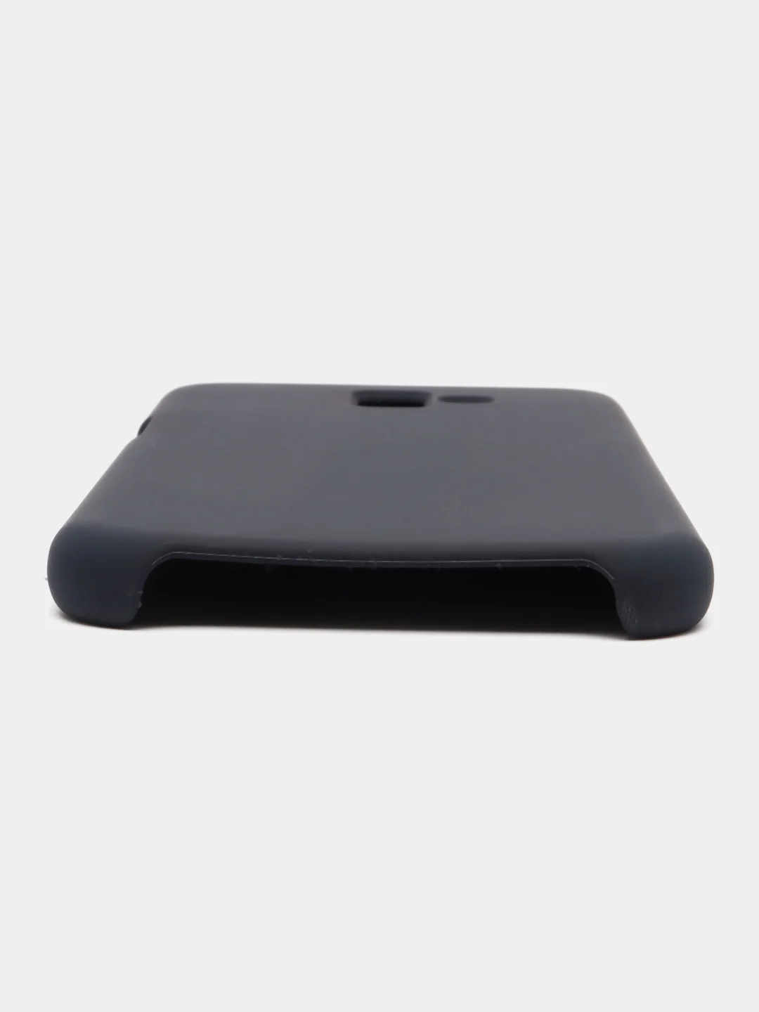 Темно-синий защитный силиконовый чехол Silicone Cover для Samsung J6 Plus
