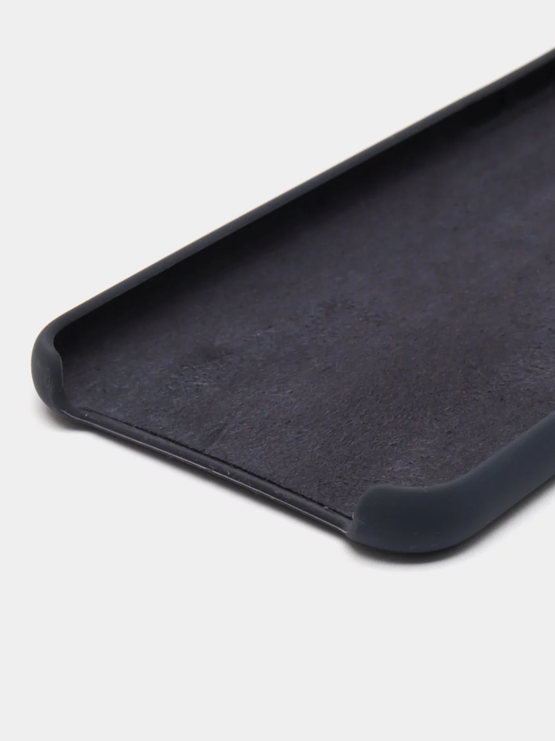 Темно-синий защитный силиконовый чехол Silicone Cover для Samsung J6 Plus