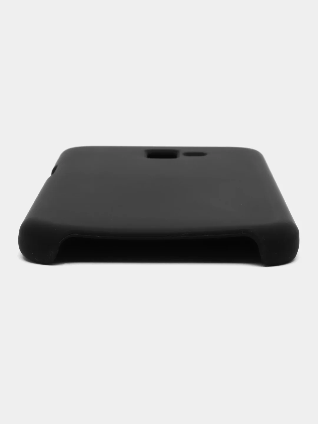 Черный защитный силиконовый чехол Silicone Cover для Samsung J6 Plus