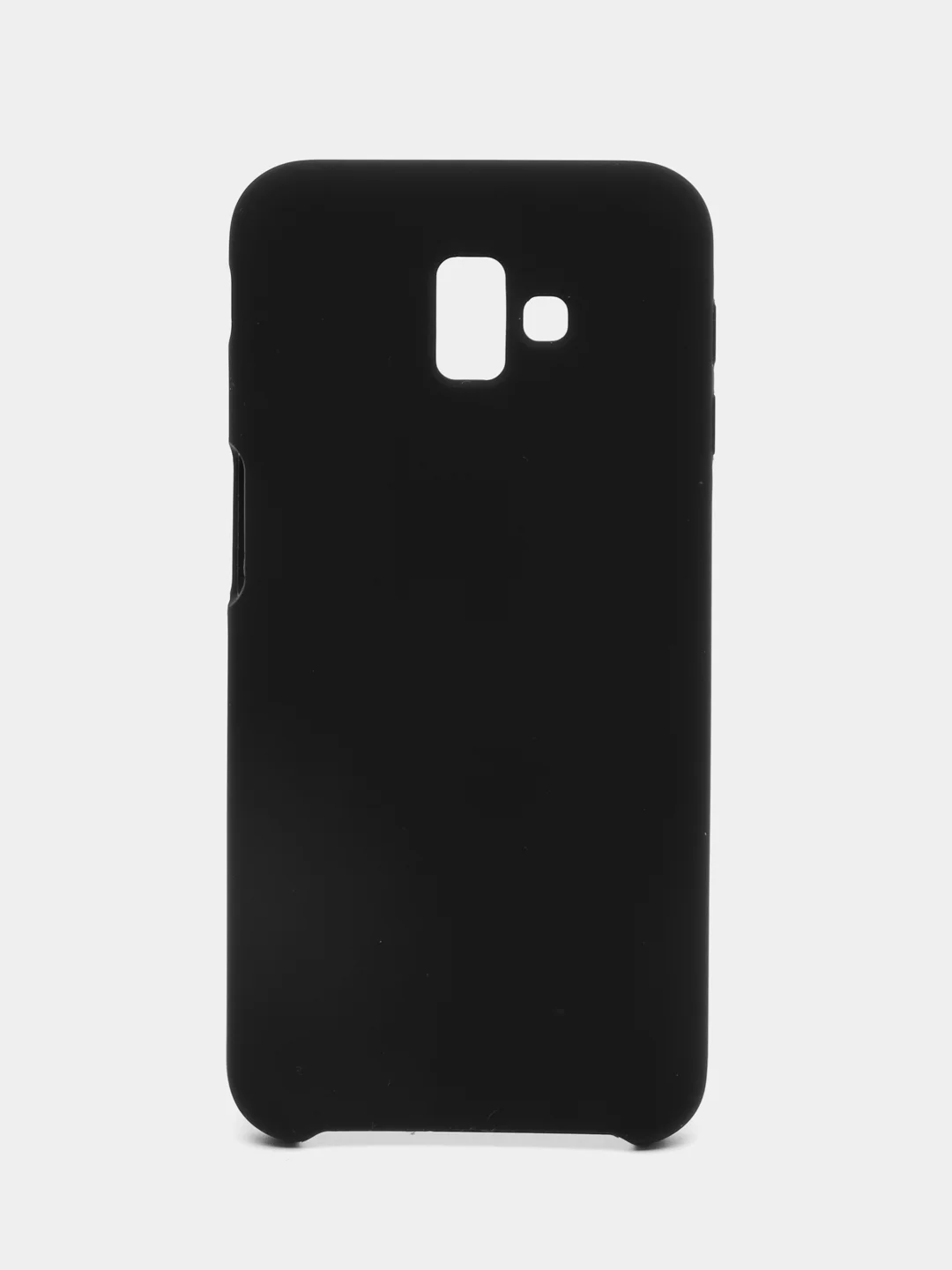 Черный защитный силиконовый чехол Silicone Cover для Samsung J6 Plus