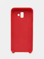 Алый защитный силиконовый чехол Silicone Cover для Samsung J6 Plus
