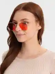 Коралловый меланж очки MIRSEE цветные, круглые