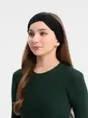 Черный повязка на голову, вязаная