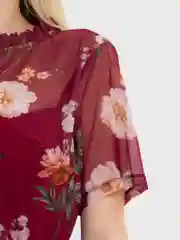 Бордовый платье женское, большие размеры