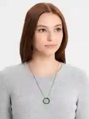 Черный цепочка с кольцом