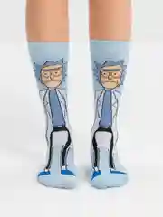 Серый носки "Рик и Морти", длинные, 3 вида (Rick and Morty, мужские, унисекс, женские, с принтом)