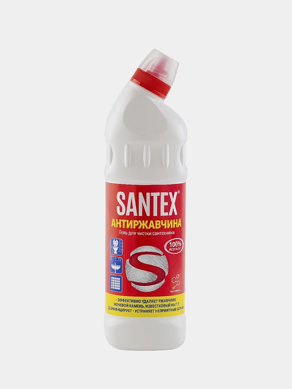 Чистящее средство Santex АНТИРЖАВЧИНА, от ржавчины и известкового налета, гель, 750г