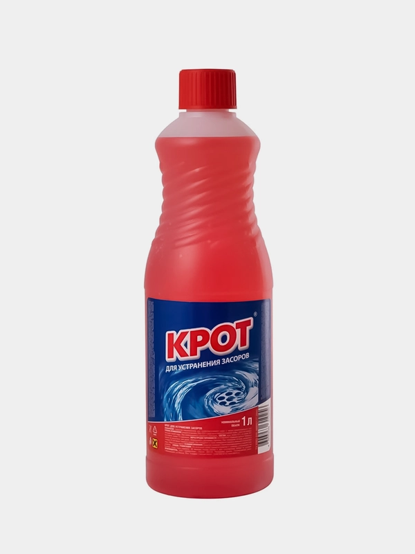 Средство для устранения засоров КРОТ, 1л