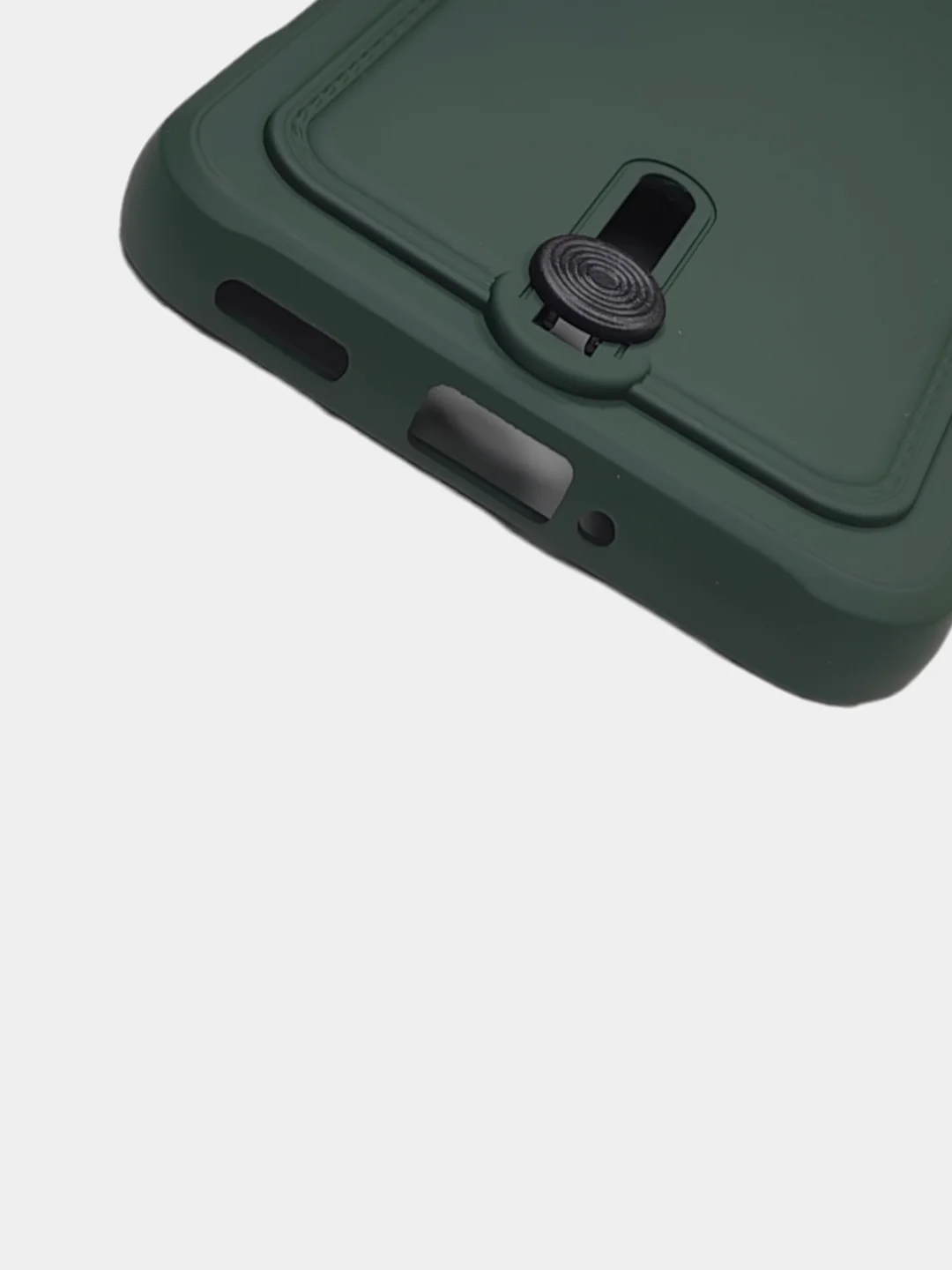 Лесной зеленый чехол Xiaomi 13, Сяоми 13 силиконовый с карманом для карты