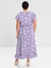 Лавандовый платье женское, большие размеры