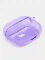 Аметистовый неоновый чехол для AirPods 3, силиконовый, с креплением под карабин, 9 цветов