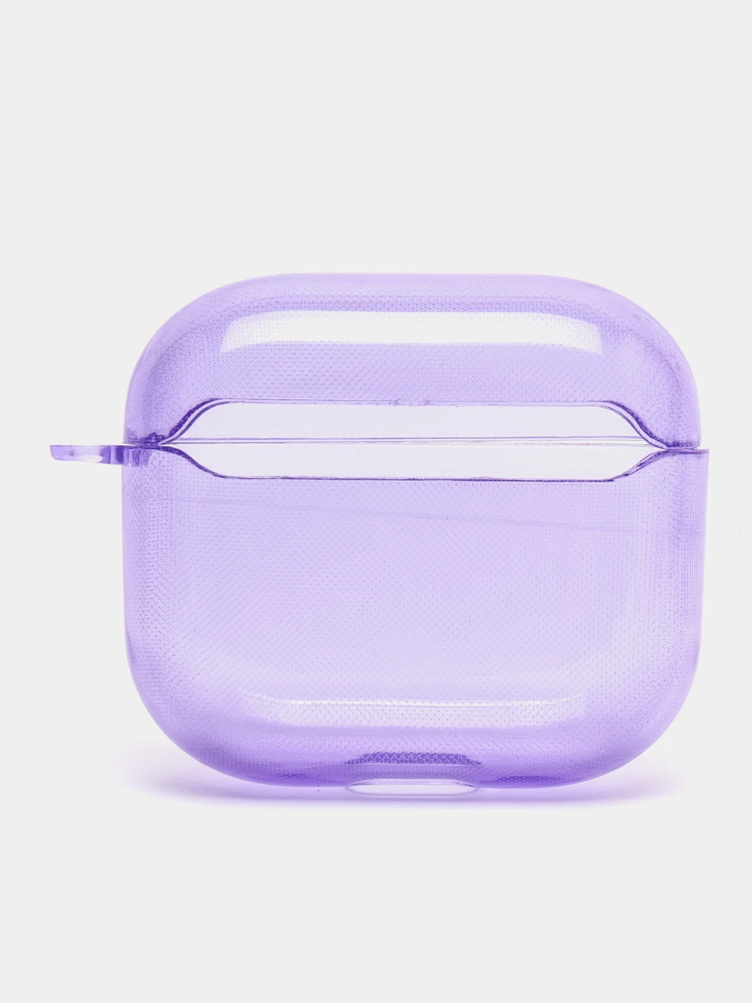 Аметистовый неоновый чехол для AirPods 3, силиконовый, с креплением под карабин, 9 цветов