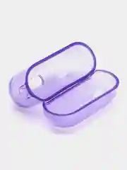Аметистовый неоновый чехол для AirPods 3, силиконовый, с креплением под карабин, 9 цветов