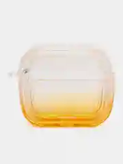 Желтый силиконовый чехол для AirPods 3, 8 цветов, градиент, с креплением под карабин