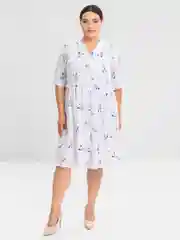 Белый платье женское, большие размеры