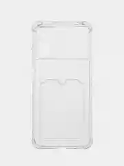 Силиконовый чехол Xiaomi Poco M5 4G 2022, Poco M4 5G (Поко М4 5Г, М5 4Г 2022), с карманом для карт, прозрачный