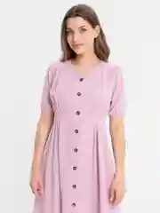 Розовый платье летнее, женское, миди, оверсайз
