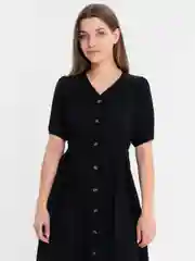 Черный платье летнее, женское, миди, оверсайз