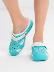 Бирюзовый сабо детские из "ЭВА", размеры 30-35