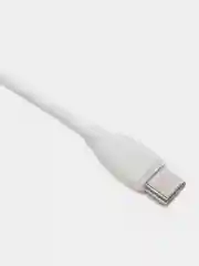 Белый usb зарядный кабель BOROFONE BX19 Type-C, 3A, 1 м