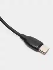 Черный usb зарядный кабель BOROFONE BX19 Type-C, 3A, 1 м