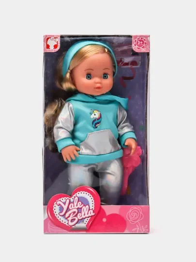 Голубой кукла пупс Yale Baby, 25 см