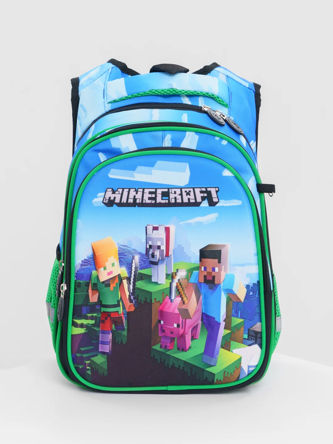 Синий рюкзак школьный Майнкрафт ( Minecraft ), рюкзак школьный для мальчика , ортопедический
