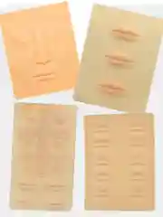 Алый тренировочная 3D-панель для татуажа, искусственная кожа для практики, с формой губ, бровей