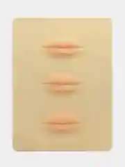 Алый тренировочная 3D-панель для татуажа, искусственная кожа для практики, с формой губ, бровей