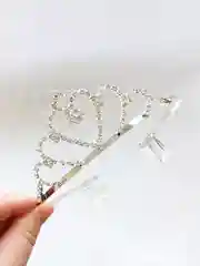Серый меланж диадема Корона / Ободок Корона / Диадема / Украшение на волосы / Корона на волосы