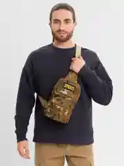 Зелёный хаки сумка тактическая через плечо