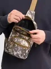 Серый сумка тактическая через плечо