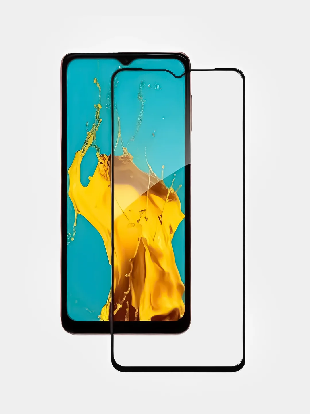 Черный защитное стекло Samsung Galaxy A14 4G / A14 5G / Самсунг Галакси А14 4Г / А14 5Г