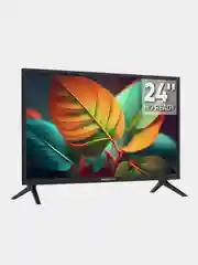 Белый телевизор LED 24" Topdevice 24BN02H, HD Ready/USB/DVB-T2/C/S2