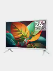 Белый телевизор LED 24" Topdevice 24BN02H, HD Ready/USB/DVB-T2/C/S2