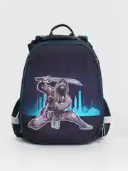 Рюкзак школьный для мальчика Юнландия с дополнительным объемом, Black ninja, 271380