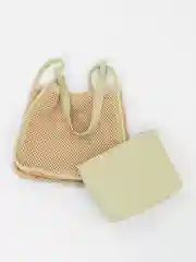 Зеленый сумка на плечо, большая, базовая, тоут, шоппер