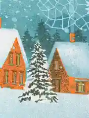 Скатерть Зимушка, рогожка