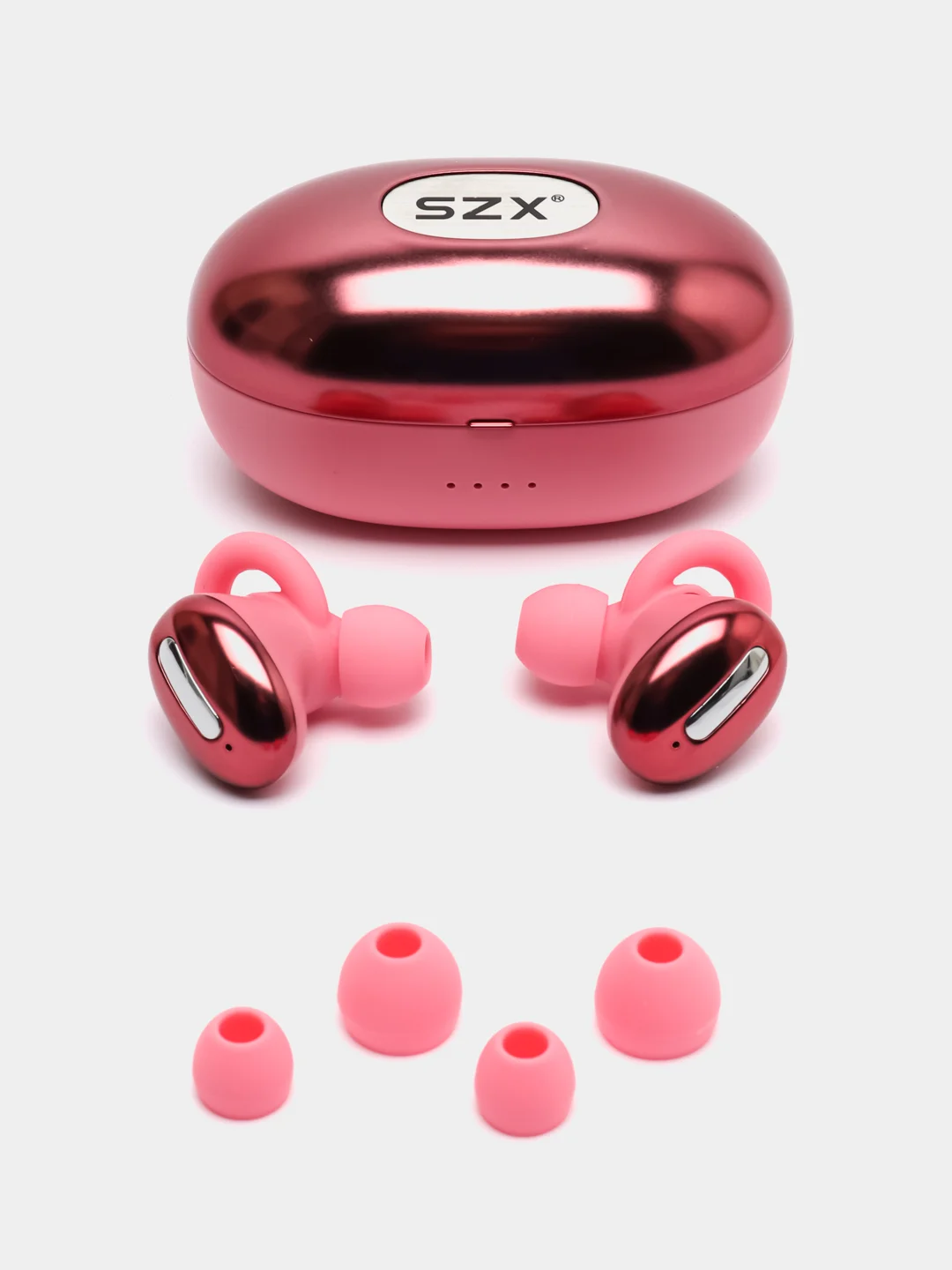 Кораллово-розовый беспроводные Bluetooth TWS наушники SZX Aiplus 05 с микрофоном