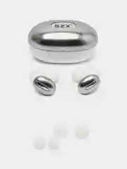 Серебряный беспроводные Bluetooth TWS наушники SZX Aiplus 05 с микрофоном