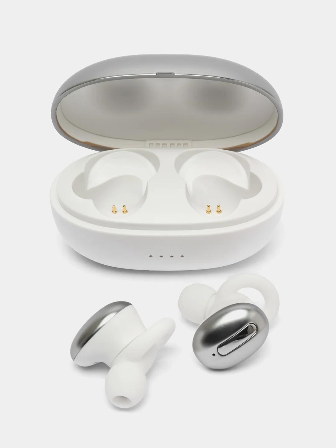 Серебряный беспроводные Bluetooth TWS наушники SZX Aiplus 05 с микрофоном